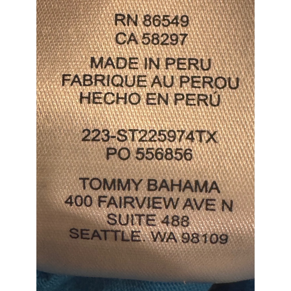 Tommy Bahama Men's Medium Steak A La Cart Graphic T-Shirt Blue Golf BBQ Marlin - Picture 8 of 8